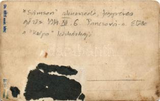 1914 A háborúban felfegyverzett SAMSON aknaszedő gőzös és KULPA kórházhajó Pancsovánál / K.u.K. Krie...