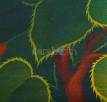 Koday László (1945-): BASF Hungária naptár-plakát, 1995. Nyomat, vászon, jelzett a nyomaton, felteke...