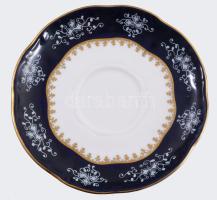 Zsolnay Pompadour mintás 6 darab mokkás csésze aljjal. Jelzett, hibátlan