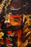 Medgyessy-Kovács Gyula (1963-): Színes kavalkád (cím nélkül). Olaj, vászon. Jelezve balra lent. Kise...