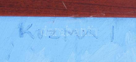 Kozma István (1937-2020): Utcarészlet (cím nélkül). Olaj, vászon, jelezve jobbra fent, 60×73 cm. Fak...