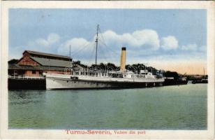 Turnu Severin, Szörényvár; SZÉCHENYI gőzhajó. Az első világháborúban SM Spitalschiff SZÉCHENYI kórházhajó a Dunaflottillában / SZÉCHENYI steamship. During the First World War, she served as a hospital ship for the K.u.K. Kriegsmarine Danube Fleet (Donauflottille) (felületi sérülés / surface damage)