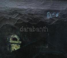 Kóbor Henrik (1885-1964): Hazafelé. Olaj, vászon, jelezve balra lent. Hátoldalán autográf felirattal...