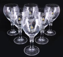 'Leffe' classique Ritzenhoff üveg pohárkészlet, 6 db 0.25 l, eredeti kissé sérült kartondobozában, m: 13,5 cm
