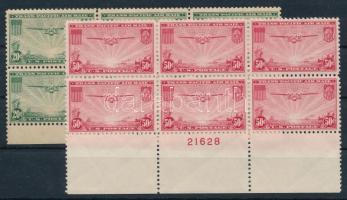 Amerikai Egyesült Államok 1937 Mi 400-401 ívszéli hatos tömbök (Mi EUR 120.-)