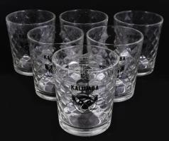 Kalumba pohárkészlet, eredeti dobozában, 6 db, m: 10 cm