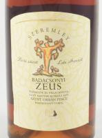 1997 Szeremley Badacsonyi Zeus késői szüret, bontatlan palack édes badacsonyi fehérbor, pincében, sz...