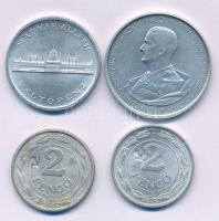 1943. 2P hamis sarlós kalapácsos beütővel (2x) + 5P Al "Horthy Miklós születésének 75. évfordul...