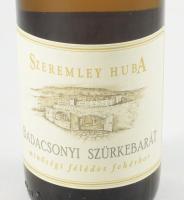 2002 Szeremley Huba Badacsonyi Szürkebarát, bontatlan palack fehérbor, pincében, szakszerűen tárolt,...