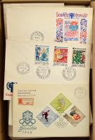 1960-1990 kb 500 db magyar FDC dobozban