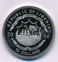 Libéria 2006. 10$ "Szabadság pillanatai - Magyar forradalom 1956" multicolor kapszulában, ...