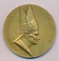 Vatikán 1991. "II. János Pál látogatása Magyarországon" kétoldalas, latin nyelvű aranyozott bronz emlékérem. Szign.: E. Cranero (42,5mm) "IOANNES PAULUS II PONT. MAX. / HUNGARIAM VISIT XVI-XX AUGUSTI MCMXCI" (50mm) T:AU patina Vatican 1991. "Pope John Paul II visit in Hungary" gilt bronze commemorative medallion in Latin. Sign.: E. Cranero "IOANNES PAULUS II PONT. MAX. / HUNGARIAM VISIT XVI-XX AUGUSTI MCMXCI" (50mm) C:AU patina