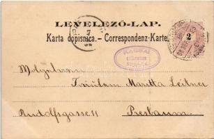 1899 Eszék, Essegg, Osijek; Hauptplatz, Festung / Glavni trg tvrdja / Fő tér, lóvasút. Ottokar Rechn...