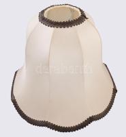 Szecessziós kétégős lámpa, búrával, m: 46 cm