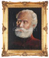 Jelzés nélkül, XX. sz. első fele: Maga rangú katonatiszt vagy nemes arcképe. Olaj, vászon. Kisebb felületi sérüléssel. Dekoratív fakeretben, 50×40 cm
