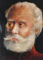 Jelzés nélkül, XX. sz. első fele: Maga rangú katonatiszt vagy nemes arcképe. Olaj, vászon. Kisebb fe...
