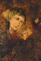 Mária a kisdeddel. Ikon, 20. sz., 27x22 cm