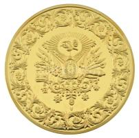 DN "Történelmi aranypénzek - V. Mehmed 500 kurus 1915." aranyozott Cu utánveret "COPY" beütéssel, kapszulában, tanúsítvánnyal, díszdobozban (20g/38,61mm) T:PP