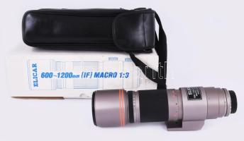 Elicar 600-1200mm f/10-20 telephoto zoom. Jó állapotban, tokjában, eredeti dobozában, h: 31 cm