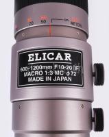 Elicar 600-1200mm f/10-20 telephoto zoom. Jó állapotban, tokjában, eredeti dobozában, h: 31 cm