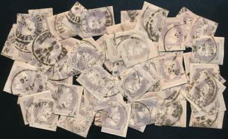 1867 Hírlapbélyegek magyar és osztrák bélyegzéssel, közel 100 db
