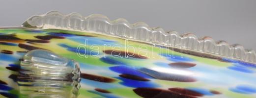 Murano anyagában színezett nagyméretű üveghal, hibátlan, h: 48 cm