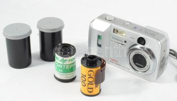 Olympus Camedia 5.0megapixel fényképezőgép, 2 filmmel