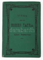 Robert Schwartner: Führer unter der Hohen Tátra. Késmárk, 1883, Szerzői kiadás, Sauter&amp;Schmidt-ny., XVI+2+97 p. Két szövegközti illusztrációval, korabeli reklámokkal, német nyelven. Kiadói festett egészvászon-kötés, a borítón kis kopásnyomokkal, az elülső szennylap kijár, három lapon ceruzás aláhúzásokkal, ex libris bélyegzéssel és névbejegyzéssel, ezt leszámítva jó állapotban. Nagyon ritka!  / In German language. Linen-binding, with a little bit spotty cover, the first end pages is coming out, with pencil underlinings on three pages, in good condition, with ex libris. Very Rare!