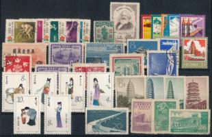 Kínai Népköztársaság kis tétel stecklapon, összesen 37 db bélyeg