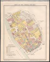 cca 1893 Budapest IV. kerület 1893-ban, Pallas Nagy Lexikona, kiadja: Posner Károly Lajos és Fia, kis szakadással, 29×24 cm