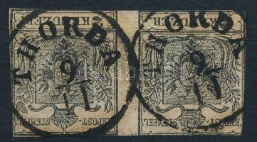 1850 2kr pár szűken vágva "THORDA" (50.000)