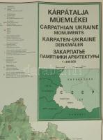 1990 Kárpátalja műemlékeinek térképe, 1 : 300.000, Bp., Kartográfiai Vállalat, kisebb szakadással, 4...