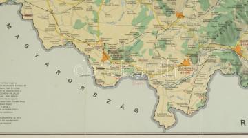 1990 Kárpátalja műemlékeinek térképe, 1 : 300.000, Bp., Kartográfiai Vállalat, kisebb szakadással, 4...