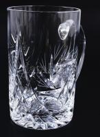 Ólomkristály söröskorsó, hibátlan, m: 13 cm