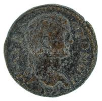 Római Birodalom 205 / Caracalla (Septimius Severus alatt) / Róma AE23 bronz (5,56g) T:VF / Roman Empire 205 / Caracalla (under Septimius Severus) / Rome AE23 bronze "[I]MP C M AVR A-NTONI AV-[G] / ANTIOCH [GE]NI COL CAE[S]" Pax standing facing, head left, holding branch and cornucopia (5,56g) C:VF RPC V.3 -