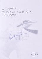 Martinek János, Cszizmadia Kolos, Nagy Péter, Lévai Zoltán és Havasi Gergő olimpikonok aláírásai a 2...