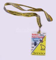 2002 Forma 1. magyar nagydíj személyzeti belépőjegy