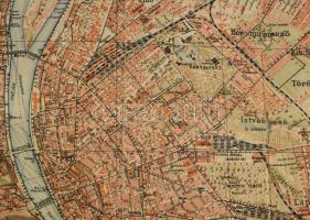 1919 Kogutowicz Manó: Budapest térképe, Dr. Thirring: Részletes Magyar Utikalauzok I. füzetének mell...
