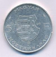 1946. 5Ft Ag "vastag Kossuth" T:AU,XF Adamo F8