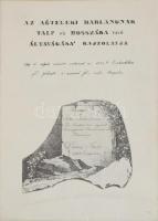 Az agteleki barlangnak talp és hosszába való általvágása' rajzolatja, Vass Imre (1795-1863) bar...