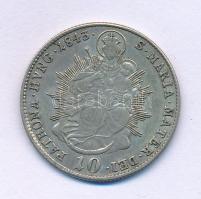 1843B 10kr Ag "V. Ferdinánd" T:XF, patina