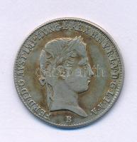 1843B 10kr Ag "V. Ferdinánd" T:XF, patina