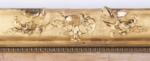 Rudnay jelzéssel: Alkonyat. Olaj, karton, foltos. Dekoratív, sérült fakeretben, 62×81 cm