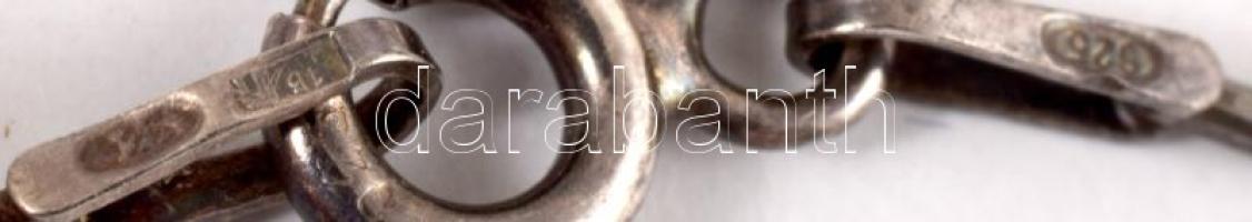 Ezüst (Ag) nyaklánc Swarovski kristály medállal 3,5 cm