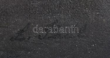 L Paál jelzéssel: Erdei fények. Olaj, vászon, 60×79,5 cm