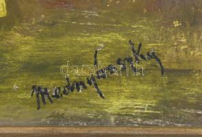 Mednyánszky jelzéssel: Vízparti táj. Olaj, fa, 48×68,5 cm. Dekoratív fakeretben