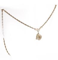 Ezüst (Ag) lánc, jelzett medállal 7,16g