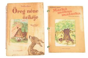 2 db könyv - Fazekas Anna: Mackó, mókus, malacka. Róna Emy rajzaival. Bp., 1954, Ifjúsági Könyvkiadó. Kiadói kartonált kötés, kissé széteső állapotban. + Öreg néne őzikéje. Róna Emy rajzaival. Bp., Ifjúsági Könyvkiadó. Kiadói kartonált kötés, viseltes állapotban.