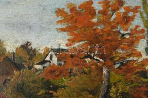 Mészöly G jelzéssel: Táj. Olaj, vászon. Javított. 40×60 cm. Fakeretben