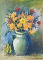 Bernáth Aurél jelzéssel: Csendélet. Akvarell, papír. 50×35,5 cm. Paszpartuban.